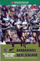 Barbarians v New Zealand 2004 rugby  Programme